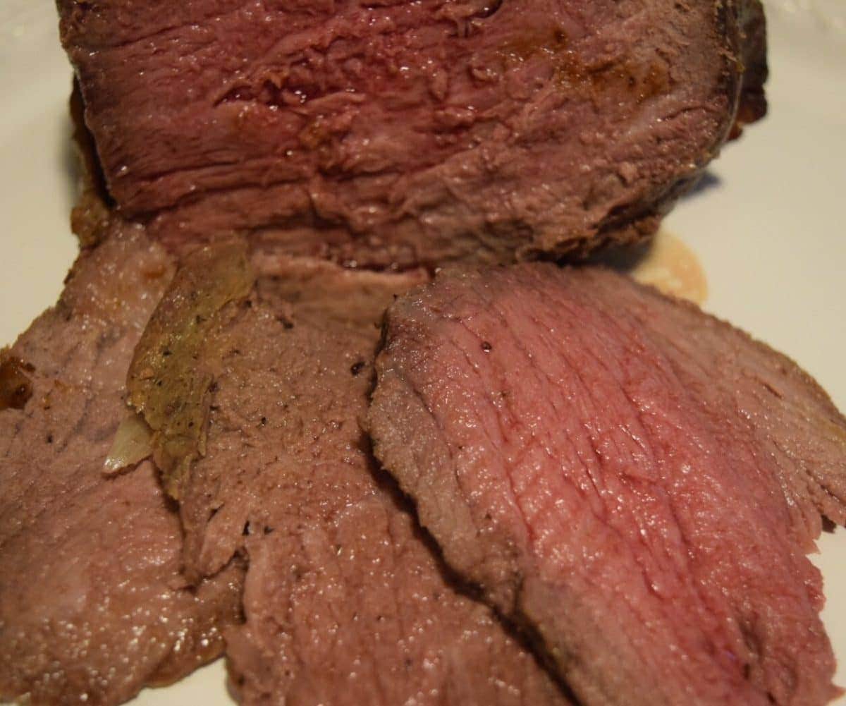 oven roast beef sliced.