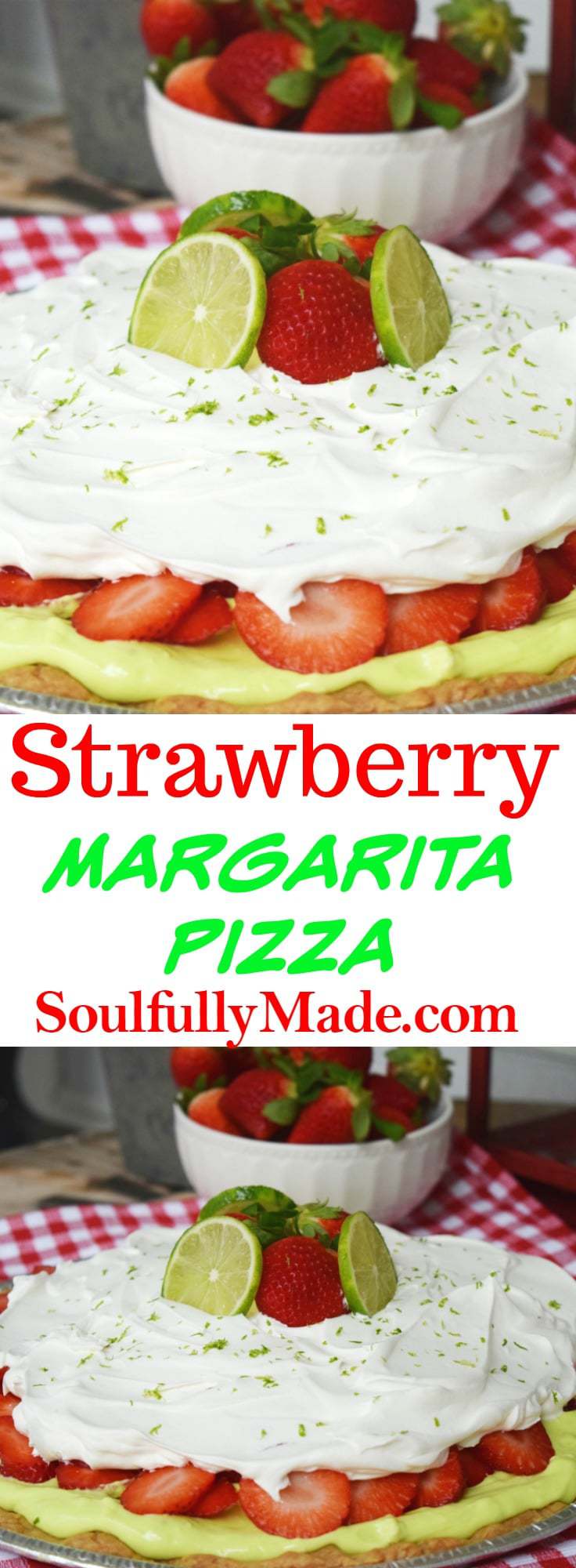 Strawberry Margarita Pizza Pinterest Image