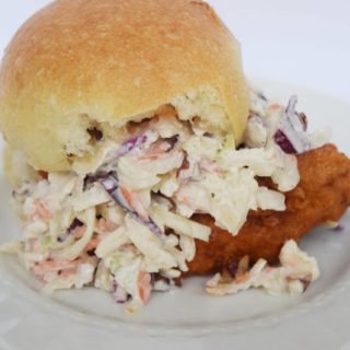 buffalo chicken sliders with coleslaw