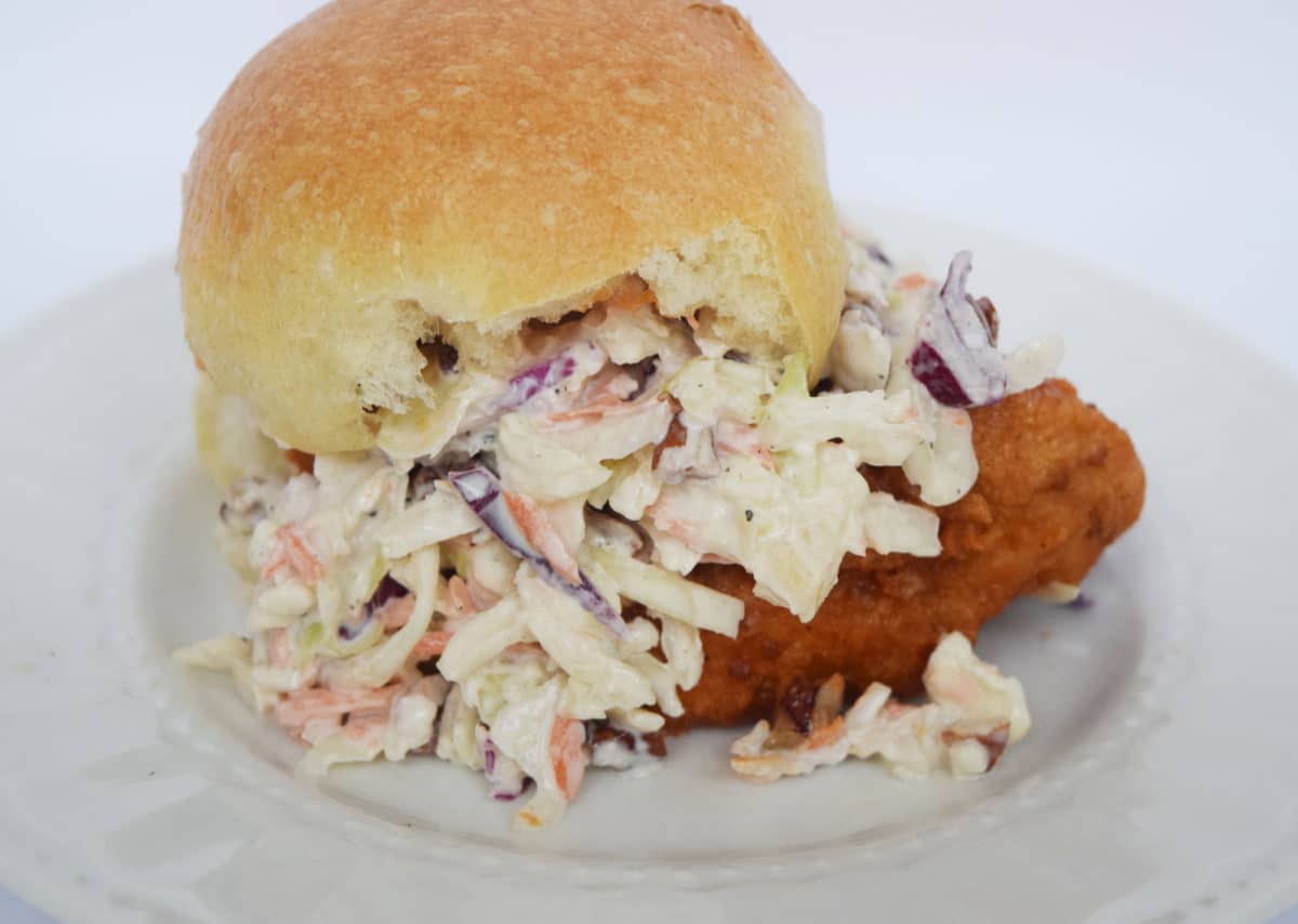 buffalo chicken sliders with coleslaw