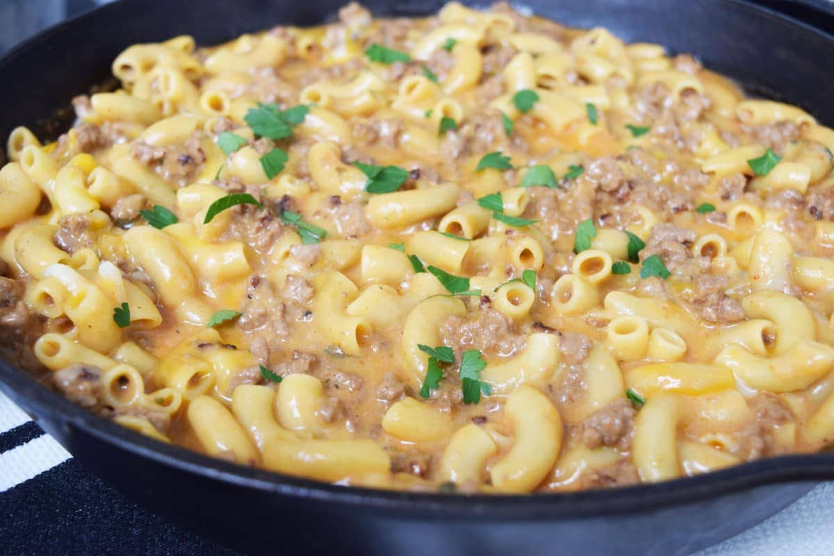 Cheesy Hamburger Skillet