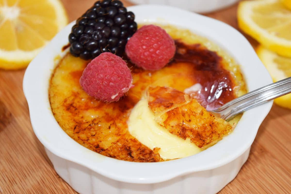 Creme Brulee with Spoon