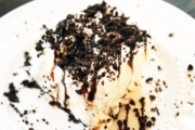 a slice of this oreo ice cream dessert recipe