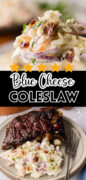 Blue Cheese Coleslaw Recipe Pinterest image