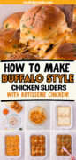 Buffalo Chicken Sliders Pinterest image