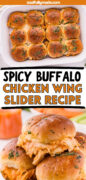 Buffalo Chicken Sliders Pinterest image