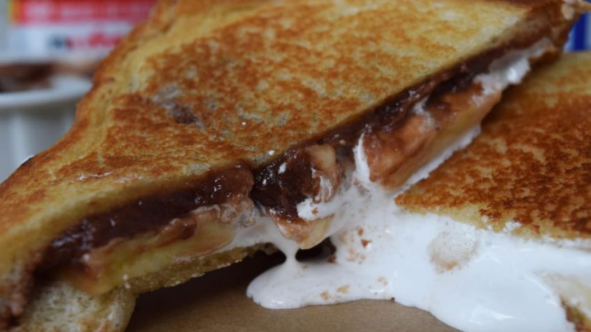 Banana FluffaNutella Grilled Cheese