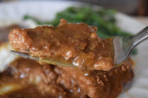Bite of Country Steak with Gravy