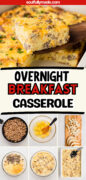 Easy Overnight Breakfast Casserole Pinterest image