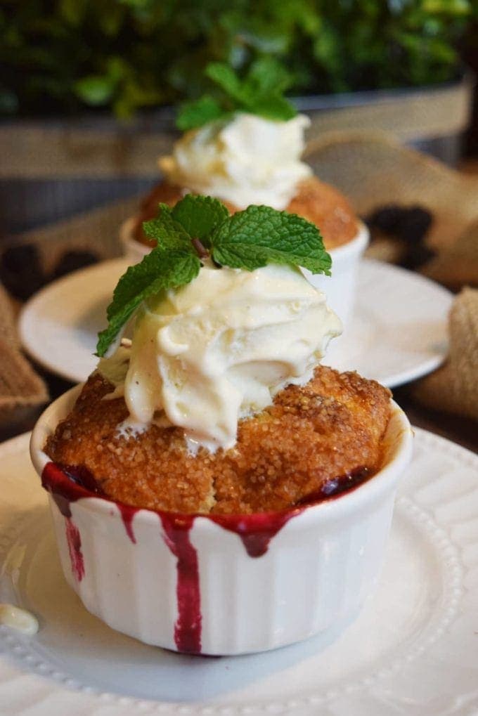 Blackberry Cobbler with Brown Sugar Pecan Biscuits