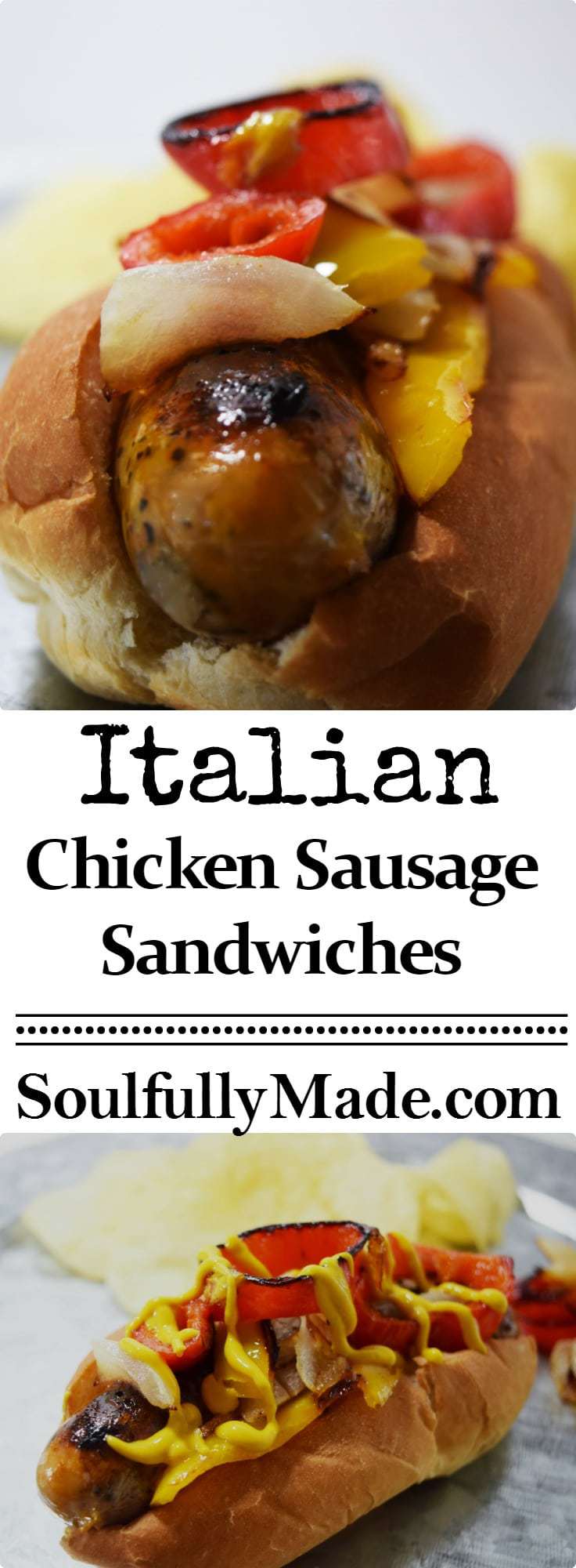 Italian Chicken Sausage Sandwich Pin