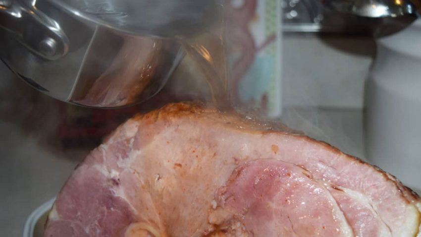 Pour Coke Mixture Over Ham