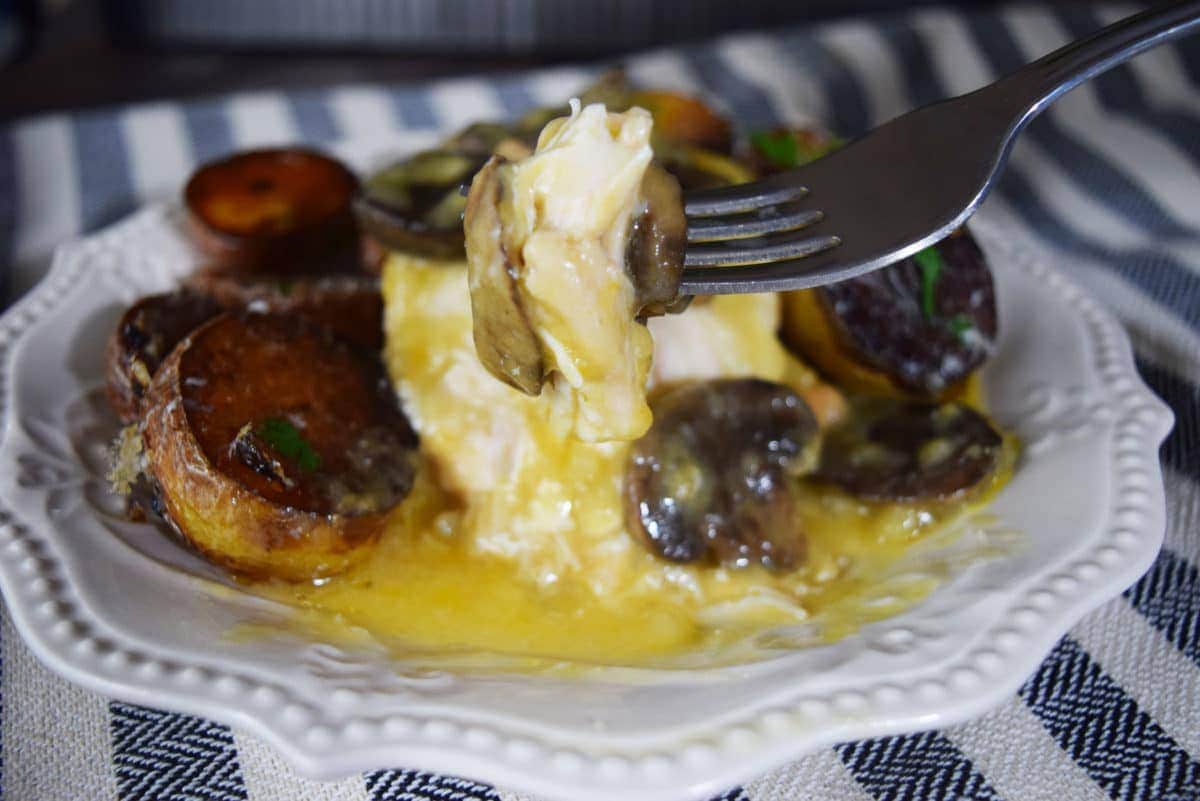 Crock Pot Muenster and Mushroom Chicken Soulfully Made