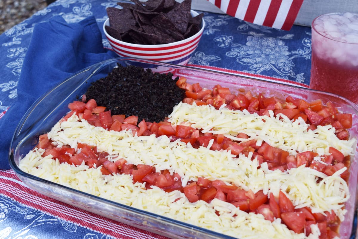 American Flag Layered Dip Soulfully Made