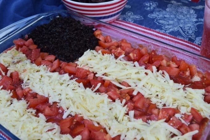 American Flag Layer Dip