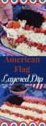 American Flag Layered Dip