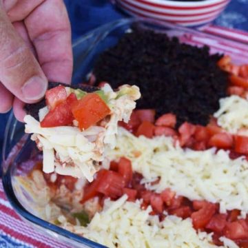 American Flag Layered Dip