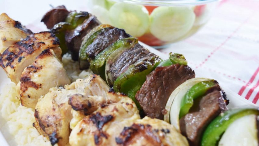 Chicken and Steak Kabobs