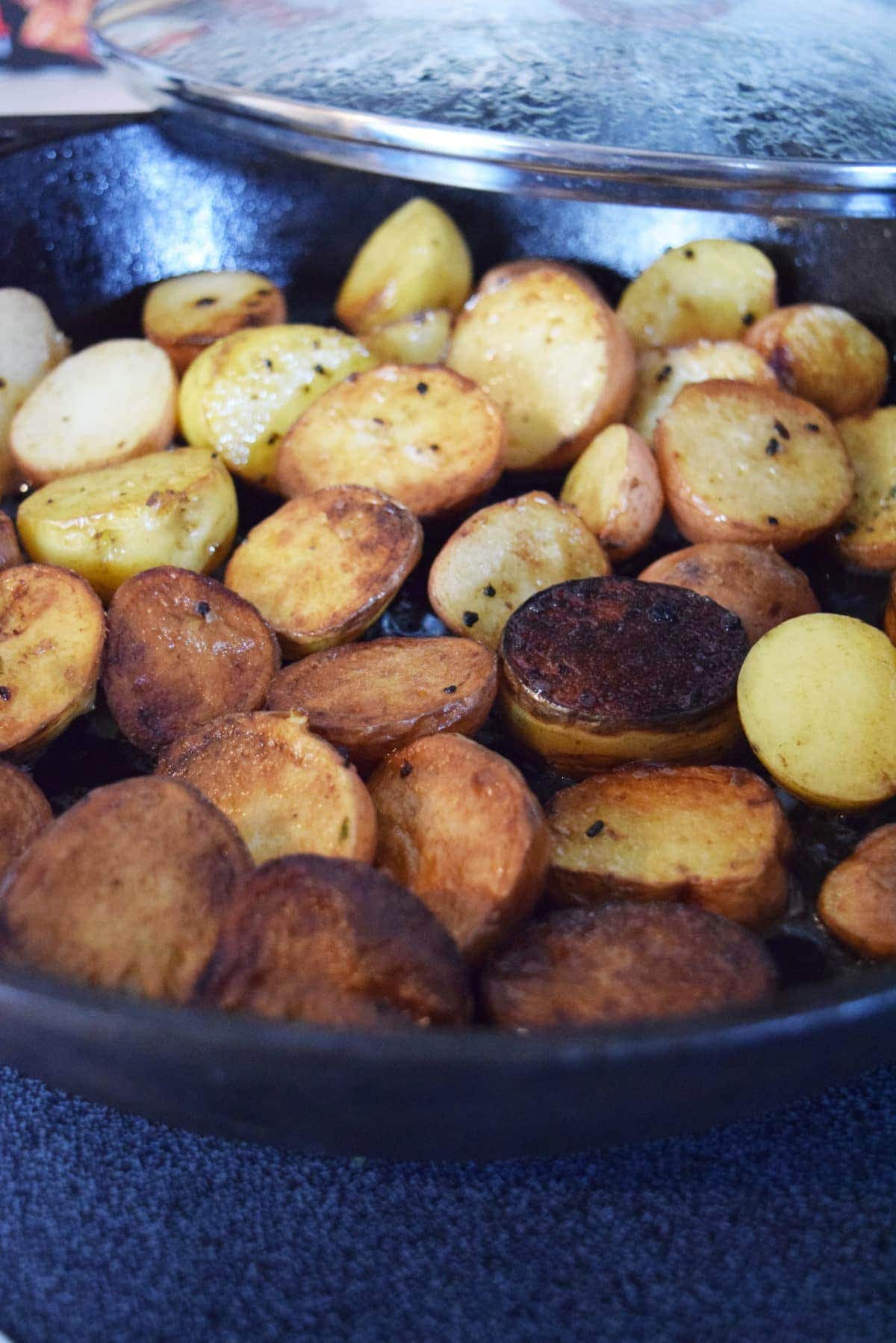  Cook Potatoes with Lid On