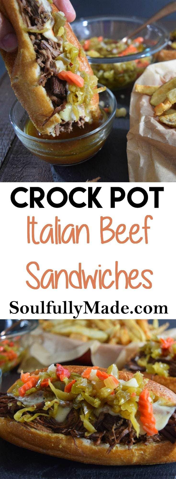 Crock Pot Italian Beef Sandwiches