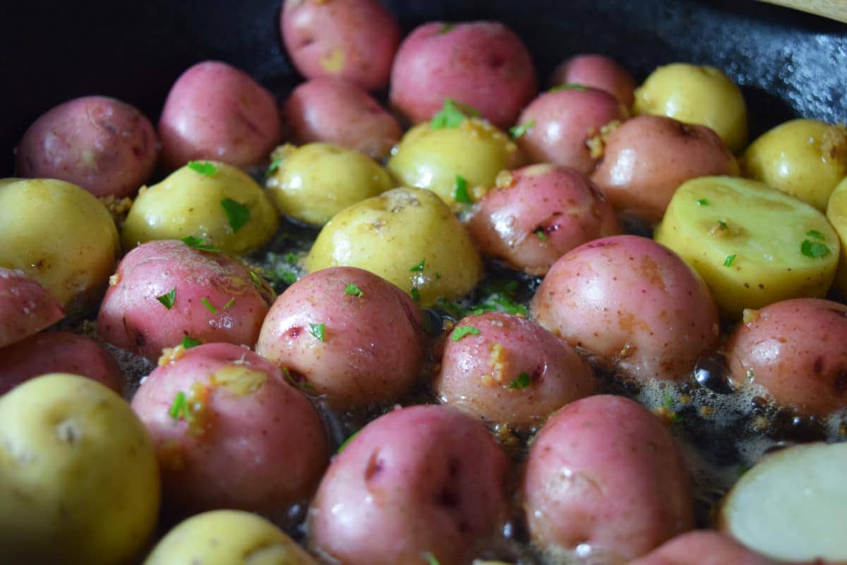 Cast Iron Skillet Garlic & Parmesan Potatoes Soulfully Made