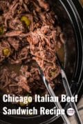 Chicago Italian Beef image for Pinterst pin 3.