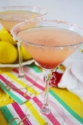 Strawberry Sunset Lemon Drop
