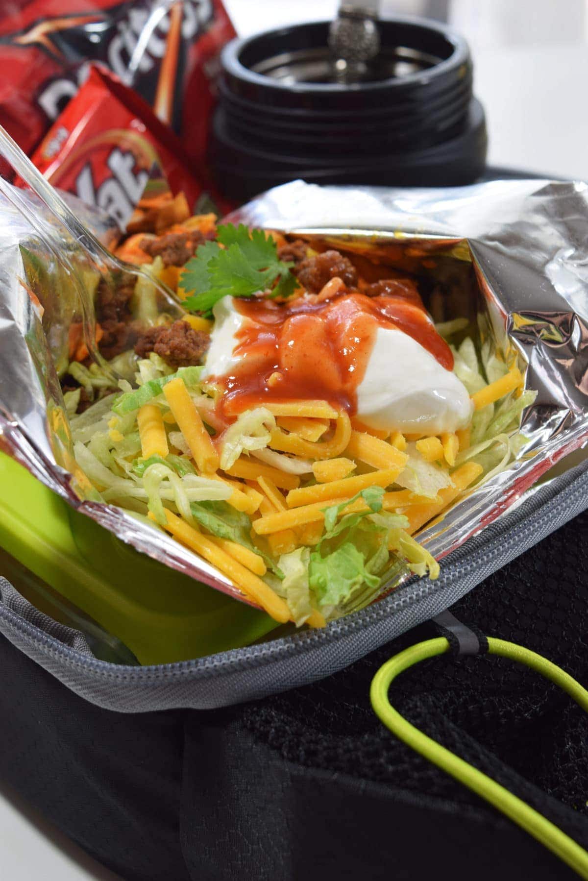Back to School Lunch Box Walking Tacos