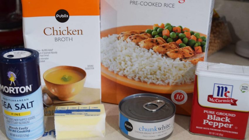 Chicken & Rice Ingredients