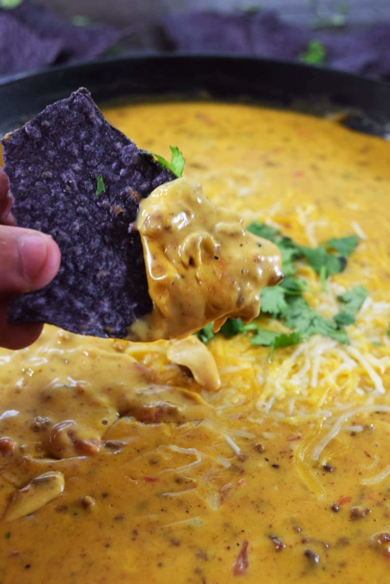 Skillet Beef Queso Dip Soulfully Made