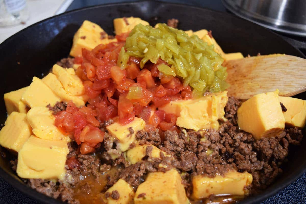 Skillet Beef Queso Dip Soulfully Made