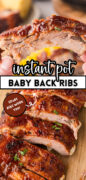 Instant Pot Baby Back Ribs Recipe Pinterest image