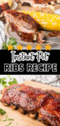 Instant Pot Baby Back Ribs Recipe Pinterest image
