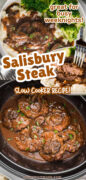 Slow Cooker Salisbury Steak Recipe Pinterest image