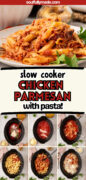 Slow Cooker Chicken Parmesan recipe Pinterest image