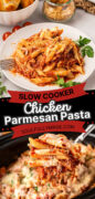 Slow Cooker Chicken Parmesan recipe Pinterest image
