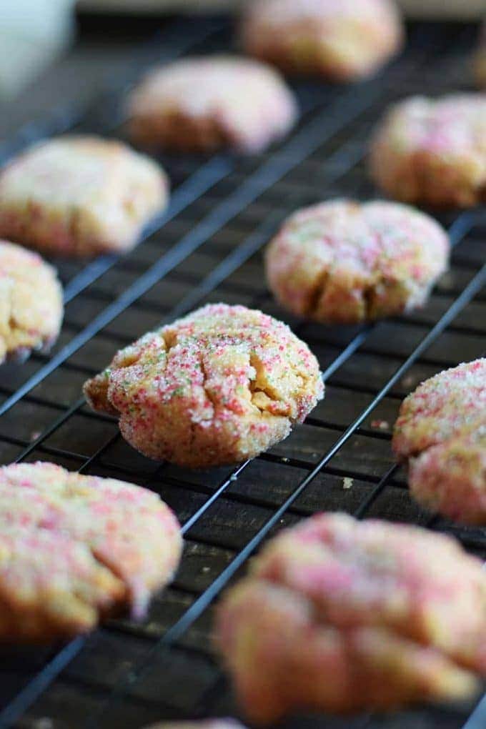 Peanut Butter Fudge Cookies on Baking Rack