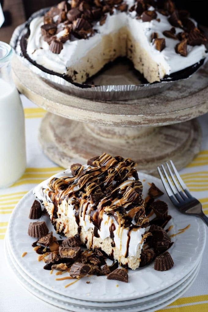 No Bake Peanut Butter Cup Pie