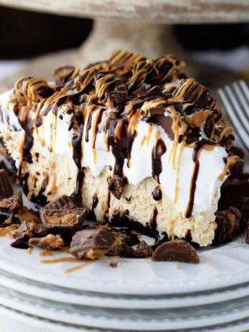 No Bake Peanut Butter Cup Pie