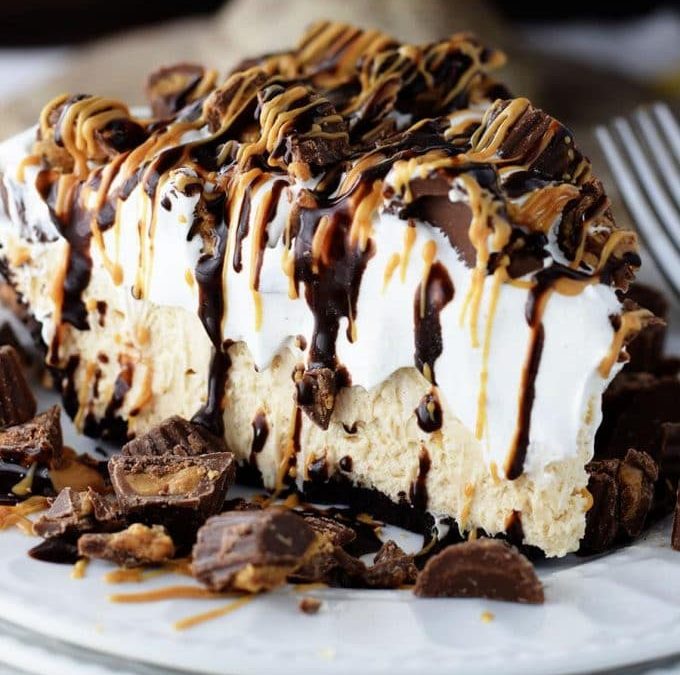 No Bake Peanut Butter Cup Pie