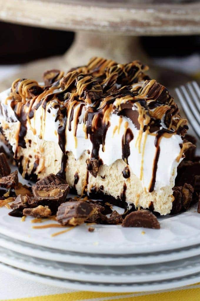 No Bake Peanut Butter Cup Pie