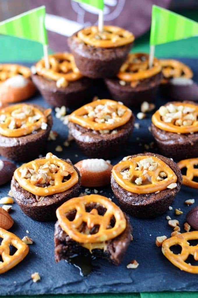 Touchdown Turtle Brownie Bites