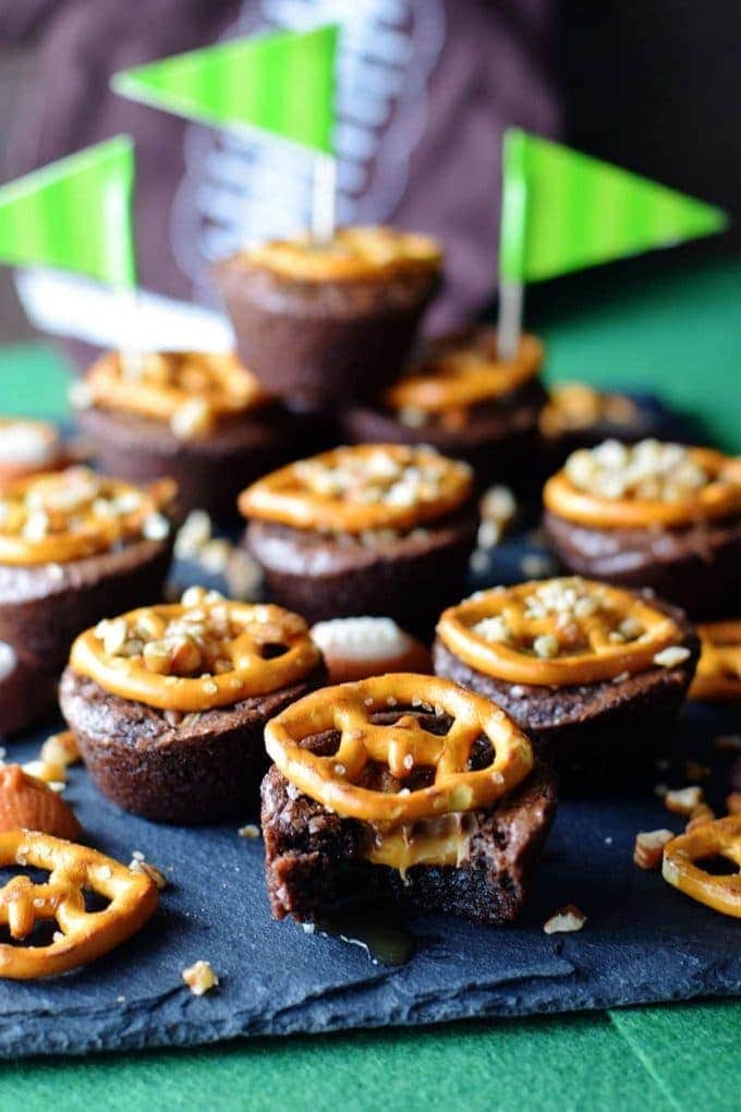 Touchdown Turtle Brownie Bites