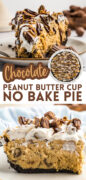 No-Bake Peanut Butter Cup Pie Pinterest Image