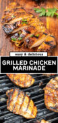 The Best Grilled Chicken Marinade recipe Pinterest image