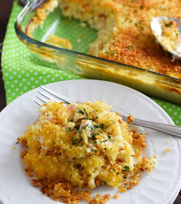 Easy Chicken and Rice with casserole dish