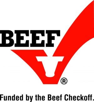 logo for funded by the beef checkoff