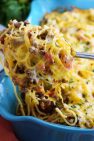 Scoop of Taco Spaghetti Bake