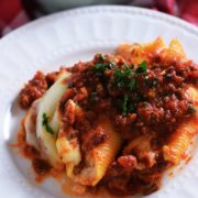 Plated Easy Baked Stuffed Shells