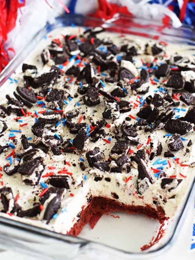 Fireworks Oreo Cheesecake Bars Story